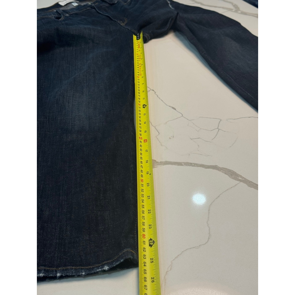 FRAME Le Garçon Crop Jeans Size 28 Straight Leg Relaxed Dark Wash - Picture 7 of 9